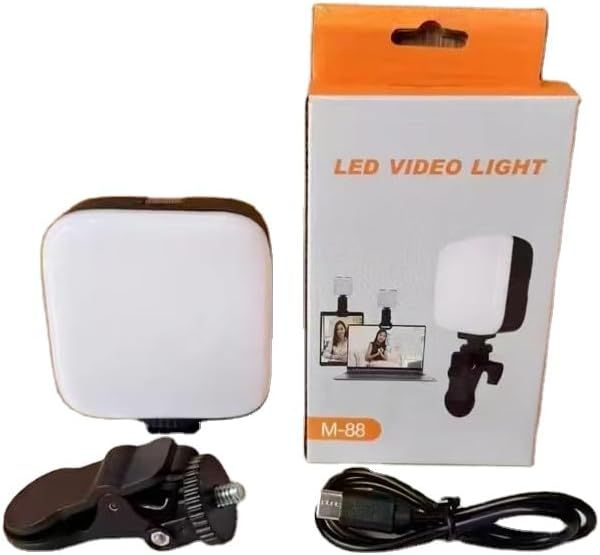 مصباح كاميرا M-88 LED Floodlight محمول بمشبك