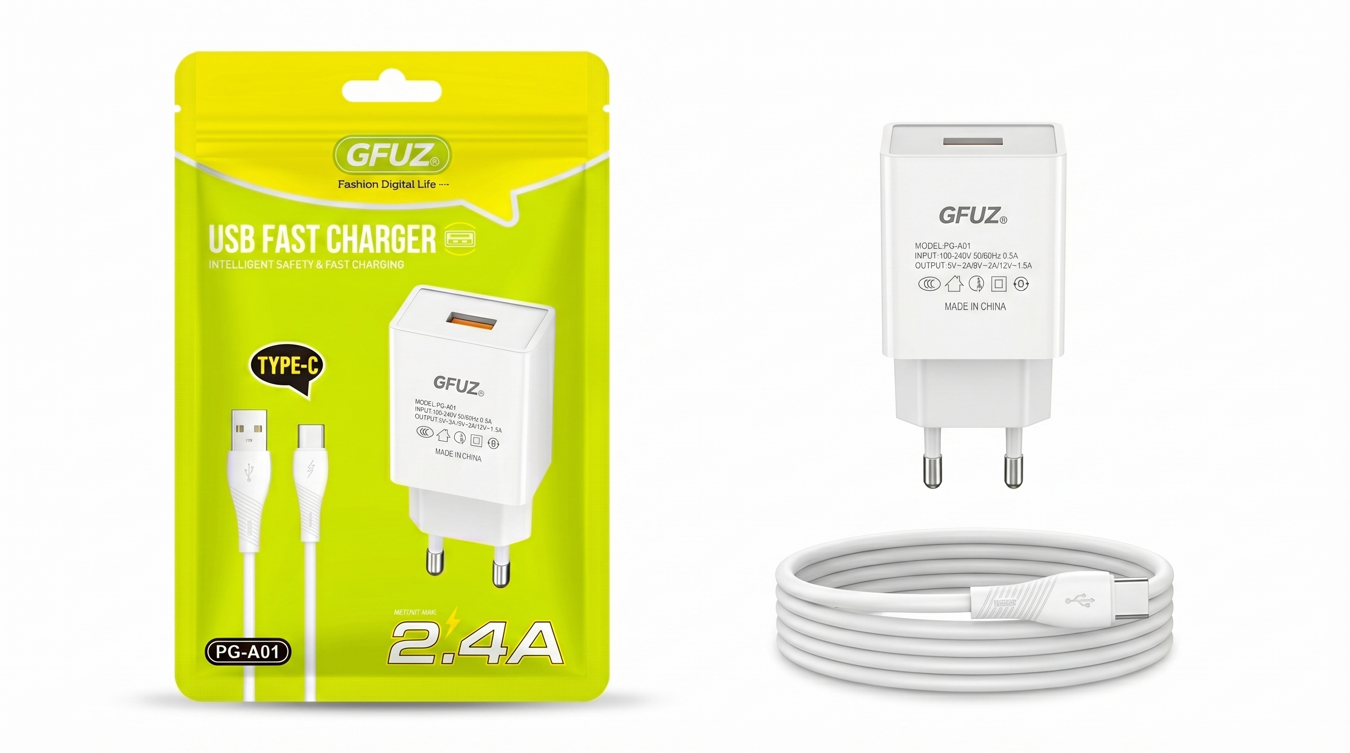 شاحن GUFZ A01 TYPE C