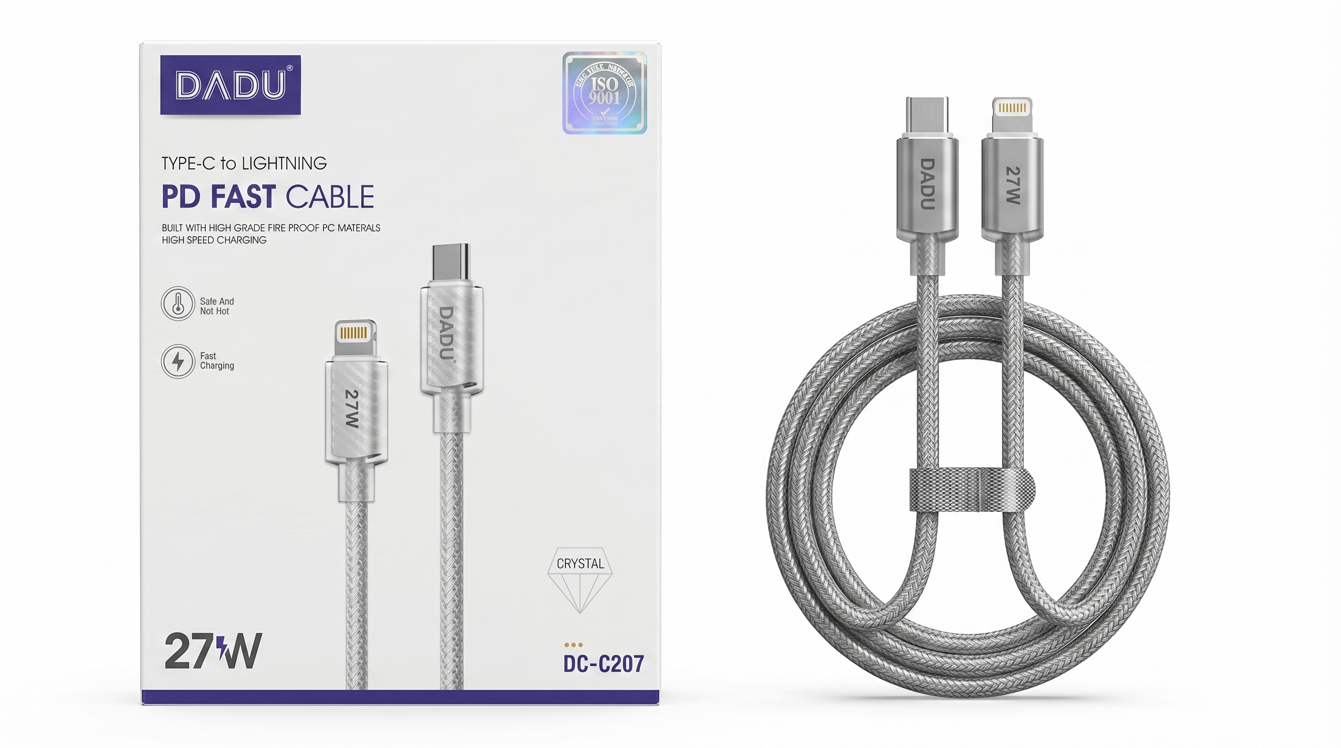 كابل شاحن دادو Type-C إلى آيفون DC-C207 - 27 واط