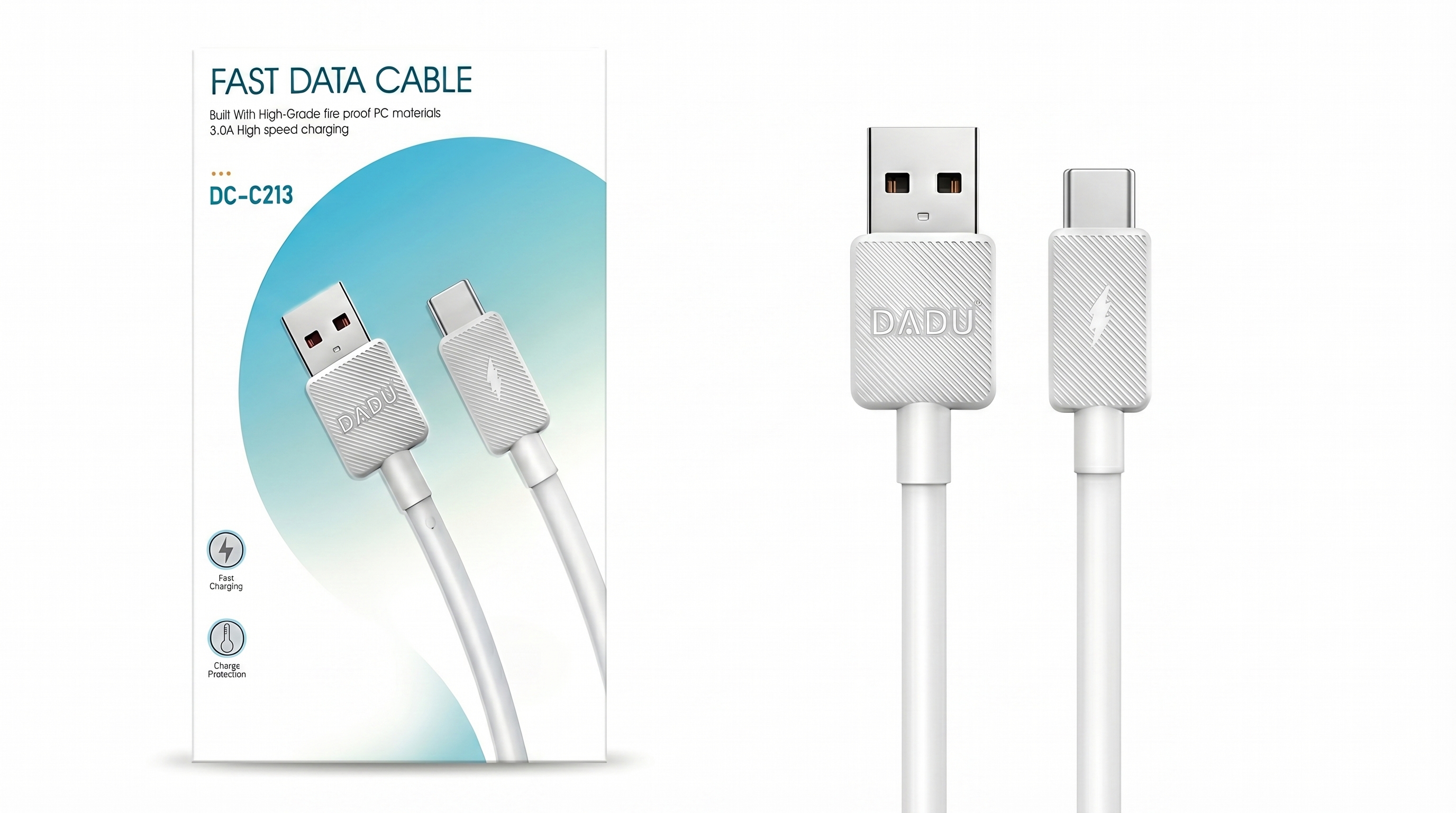 كابل دادو DC-C213 فائق السرعة USB إلى تايب-سي بقوة 18 واط